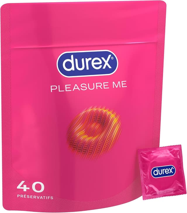 Detalle de Durex Pleasure Me 40 préservatifs perlés 💋