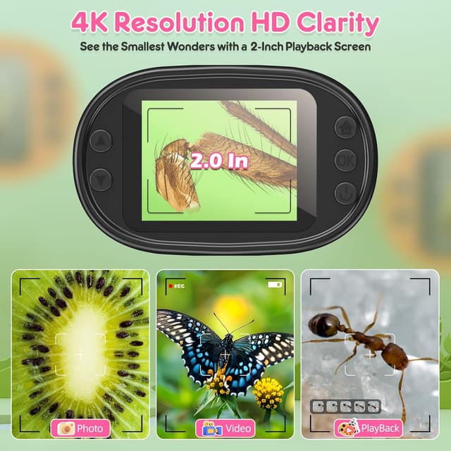 Detalle de Microscopio de Mano 1000X 4K portátil