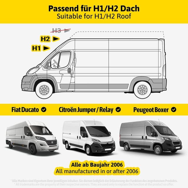 Detalle 2 de Siegvoll Hecktürverriegelung für Fiat Ducato, Jumper & Boxer X250/X290 (ab 2006, H1/H2 Dach) – ohne Bohren