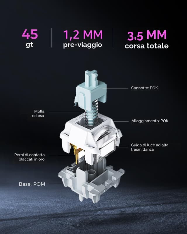 Thumbnail 5 de GravaStar Mercury K1 Pro tastiera meccanica wireless 75% ⌨