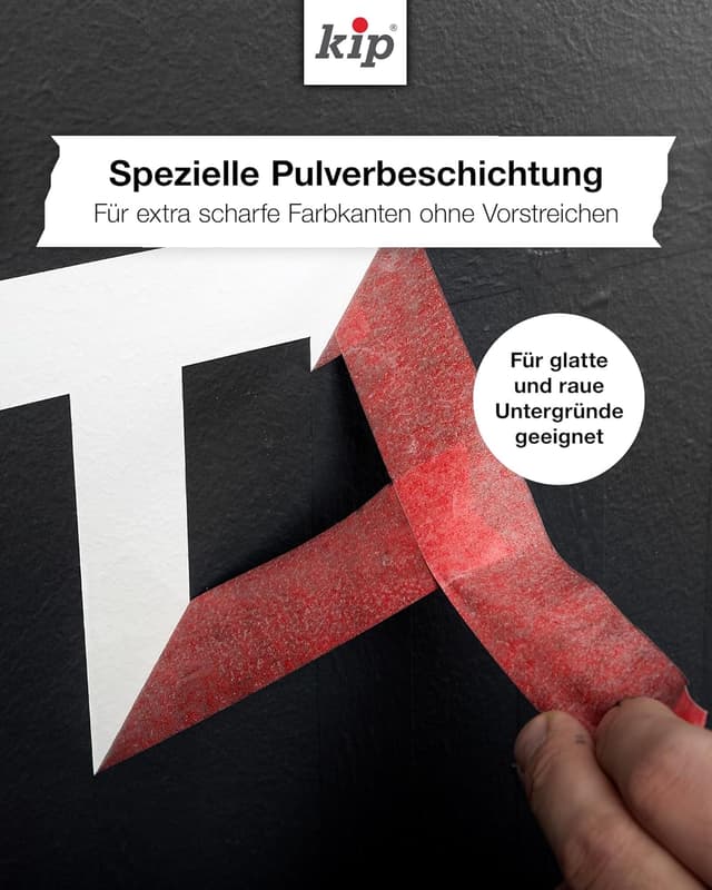 Detalle de Kip Tape 3301 Ultra Sharp – ruban de masquage professionnel bords ultra coupants, pack de 2, 30 mm x 50 m