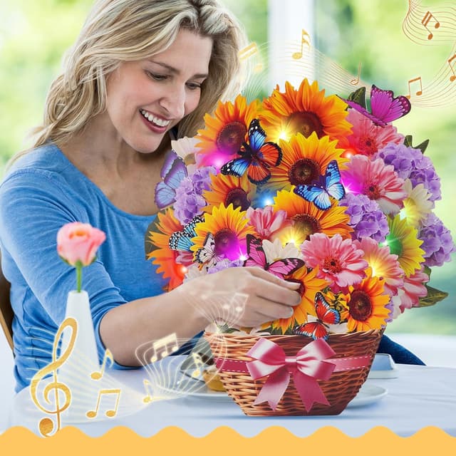 Detalle de WUJUN Birthday Card 10 Inch Musical