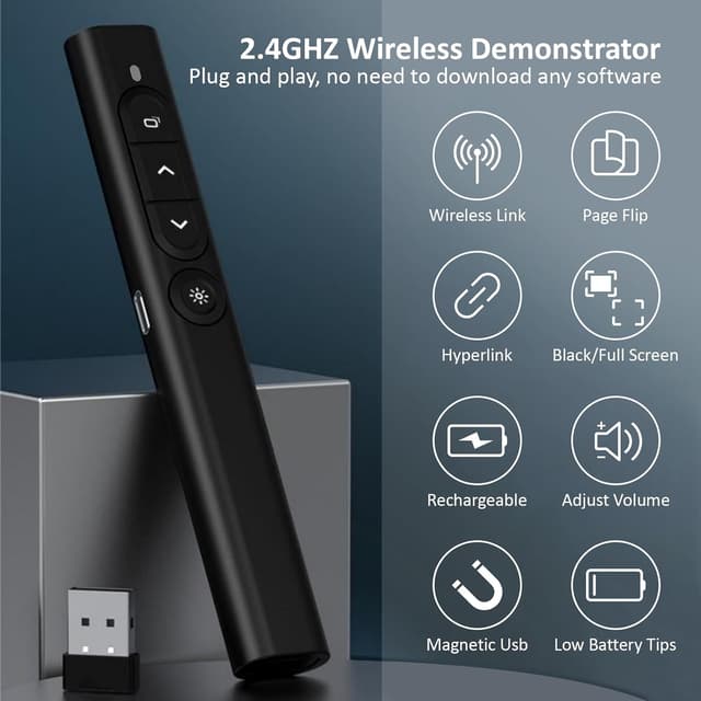 Detalle de SunnyOcean 2.4GHz presentation clicker