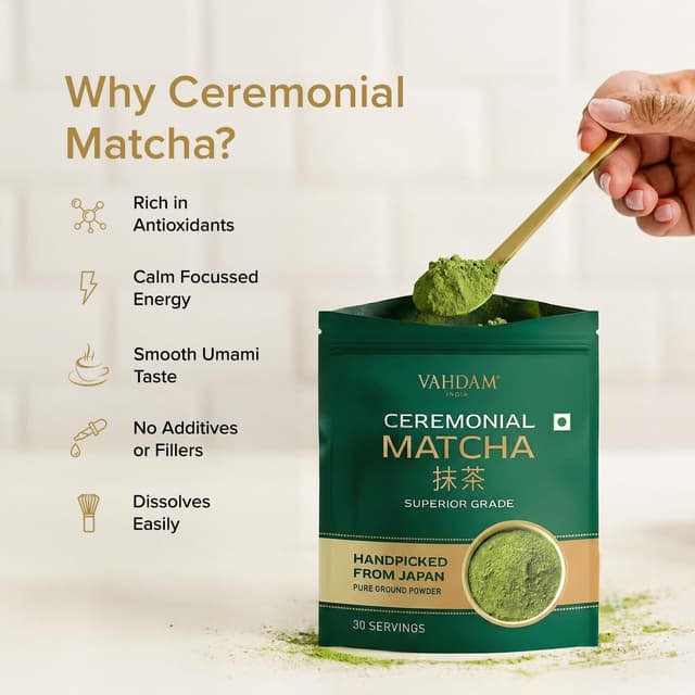 Thumbnail 6 de VAHDAM Matcha Ceremonial 30g Té verde matcha