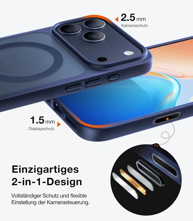 Thumbnail 4 de TORRAS Guardian‑Mag iPhone 17 Pro Hülle, stoßfest