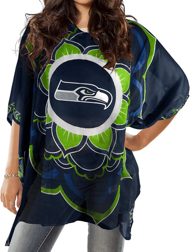 Detalle de Littlearth NFL Caftan Flower Design – Officially Licensed Teams, Free Size