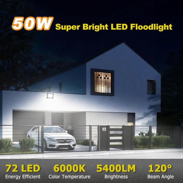 Detalle 2 de Fynokst 50W Focos LED 5400LM IP66