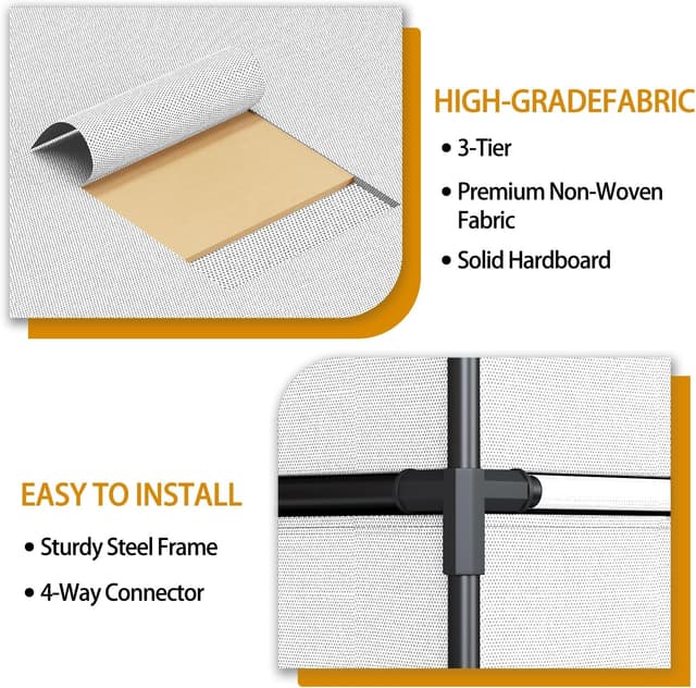 Thumbnail 5 de WANGIRL Fabric Chest of Drawers