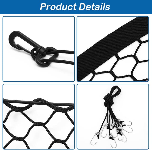 Detalle de STARROAD-TIM 120x70cm pet car barrier net for backseat