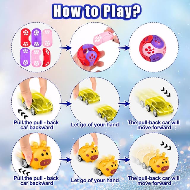 Detalle de Amy&Benton — Lot de 120 pièces de cadeaux anniversaire enfants (bracelets, toupies, pinata et pochettes surprise)