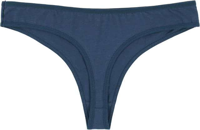 Detalle de ELACUCOS 6-Pack Women’s Cotton Thong Bikini Underwear (Breathable, Comfort Fit)