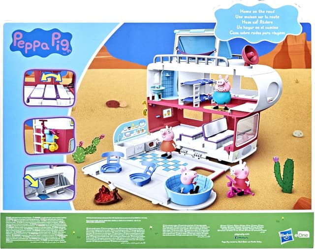 Detalle de Peppa Pig Abenteuer Familien-Wohnmobil-Vorschulspielzeug (ab 3 Jahren) mit Sounds & Musik
