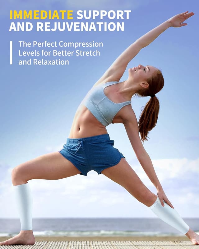 Thumbnail 6 de CAMBIVO 2 Pairs Calf Compression Sleeve (Men & Women) for Shin Splints, Running, Cycling & Flights