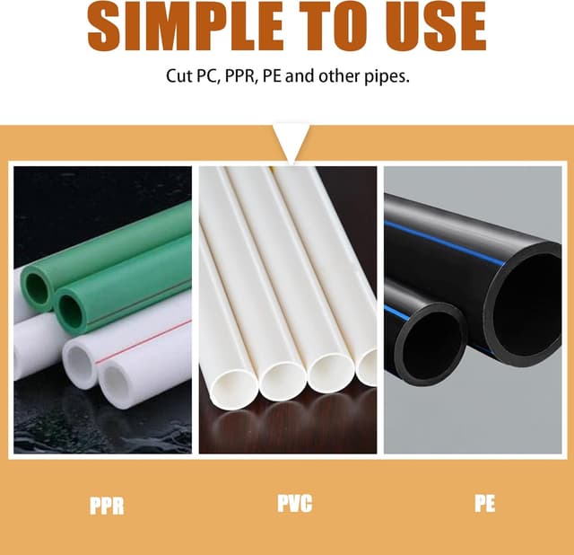 Thumbnail 6 de Tanstic 2-piece ratchet PVC pipe cutter & PEX straight cut cutter set (1-5/8" & 1-3/8" max opening)