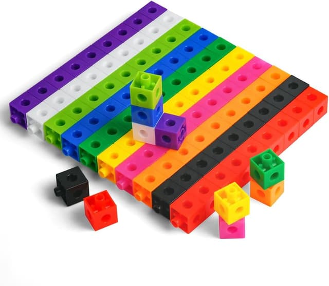 Thumbnail 2 de HOTUT 100 Maths Linking Cubes 2 cm 🧩