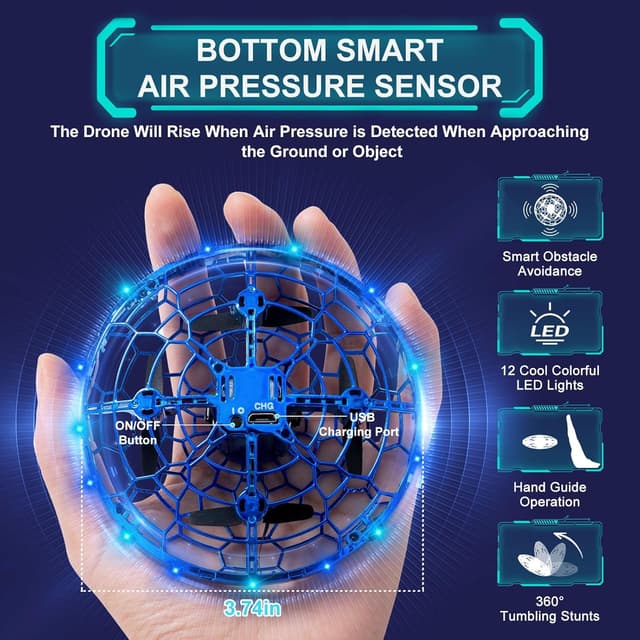 Detalle de ETPlanet Hand Operated Flying Toy Drone