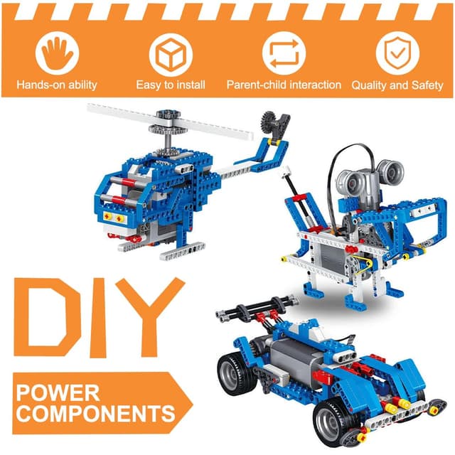 Thumbnail 6 de HOTUT Motor Power Function 11-teiliges Technology Power Functions Set mit Batteriebox (kompatibel mit Technik Zug)