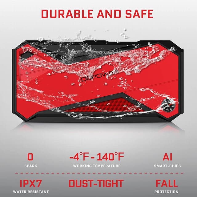 Thumbnail 5 de DBPOWER Jump Starter 1600A portable car booster pack