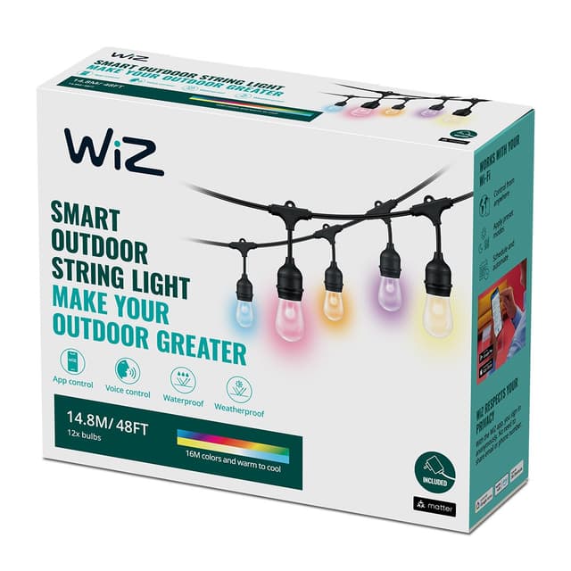 Thumbnail 1 de WiZ Guirnalda LED para exterior 12 bombillas 🎇
