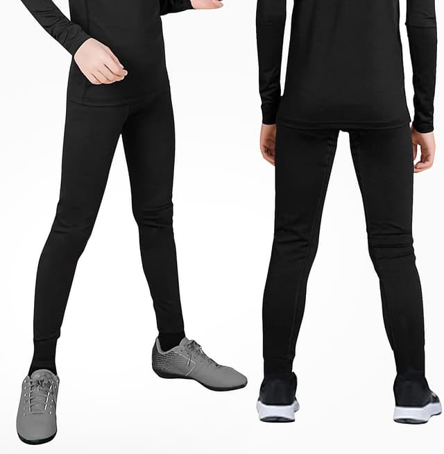 Detalle de Uizuooy lot de 2 leggings de compression enfant (garçons) pour sport : basket, running et entraînements