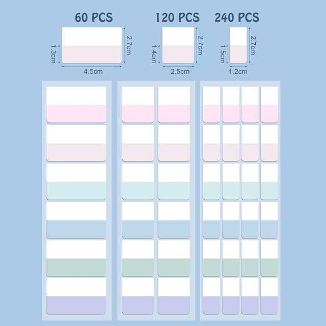 Thumbnail 4 de Vicloon Bande adhésive marque-page 660 pcs 🏷