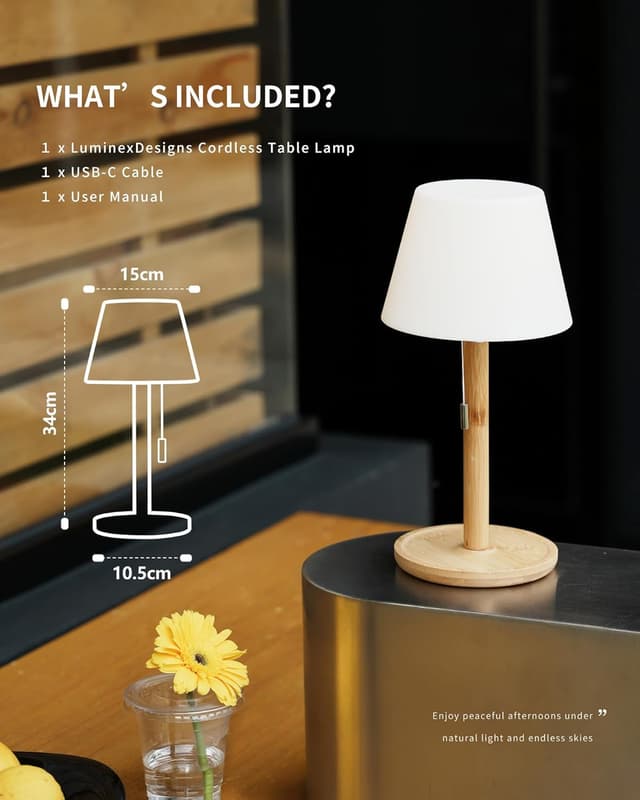 Thumbnail 4 de LuminexDesigns Lampada da Tavolo LED 5200 mAh