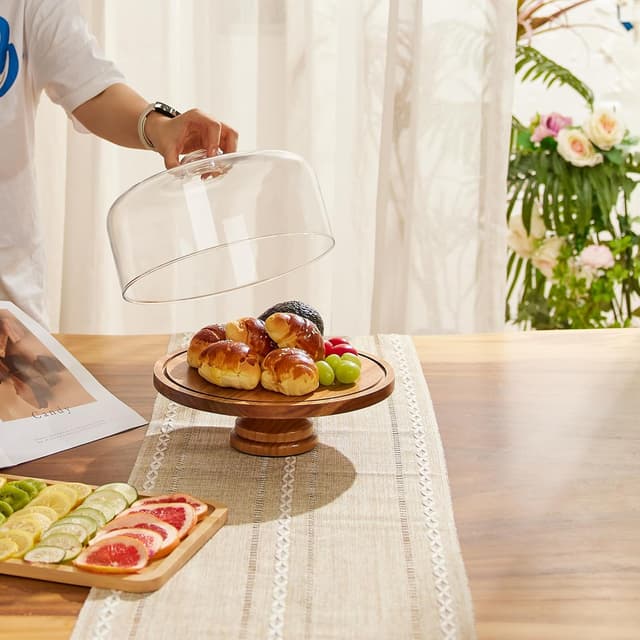 Thumbnail 5 de Yangbaga 11in Glass Cake Stand with Lid