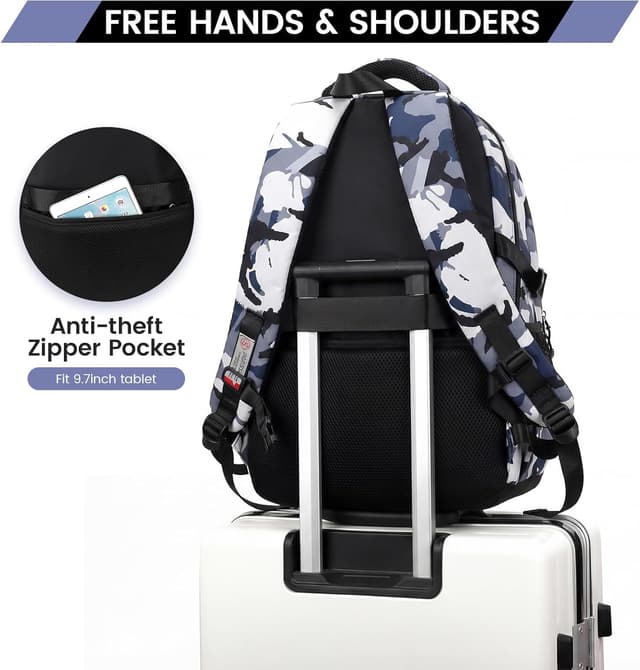 Detalle 2 de Amythe Zaino Scuola Superiore e Media per Ragazzi con PC 16 pollici, 32 litri – Nero