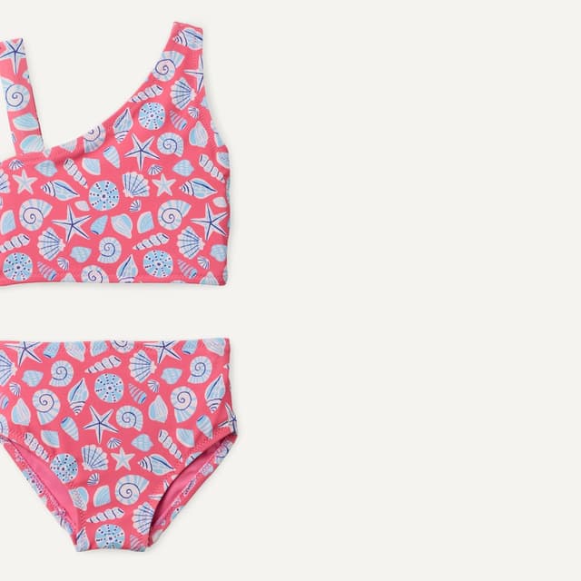 Detalle de Amazon Essentials Fille – maillot de bain 2 pièces bikini une épaule asymétrique