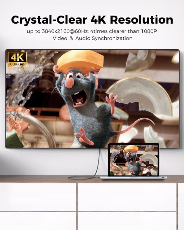 Detalle 2 de Silkland HDMI 0,5 m Kabel 4K@60Hz für TV & PS5