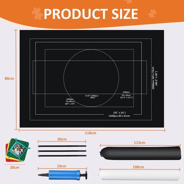 Detalle 1 de Puzzlematte Puzzlerolle für 2000 Teile Puzzles