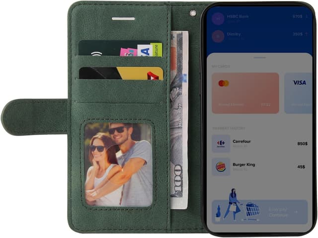 Detalle 2 de CXTCASE Galaxy S25 Ultra Flip Case mit 3 Karten