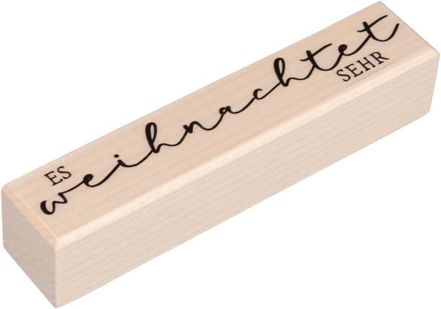 Thumbnail 6 de Rayher Holzstempel „Wichtel im Glück“ (29256000), 7 x 9 cm für weihnachtliche Karten, Anhänger & mehr