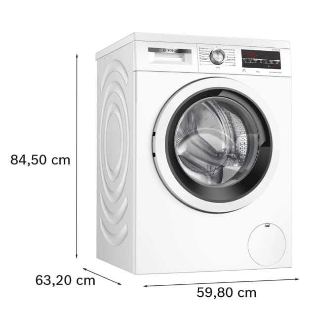 Detalle 2 de Bosch WUU28T66ES lavadora reacondicionada (9 kg, 1.400 rpm) con motor EcoSilence