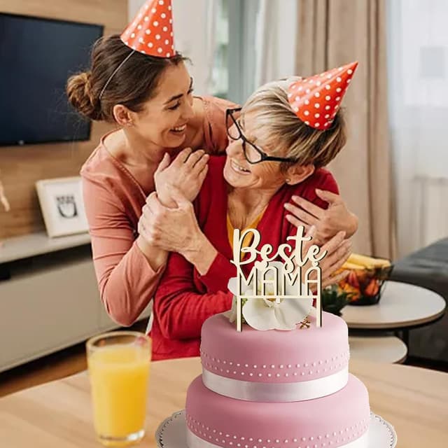 Thumbnail 5 de Rhsemi Cake Topper Holz Beste Mama