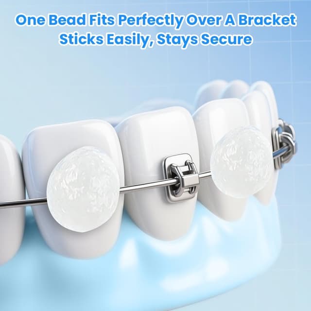 Detalle de AUYAO cera ortodontica in strisce (5 pezzi, gusti misti) per proteggere la bocca e ridurre le abrasioni con apparecchio