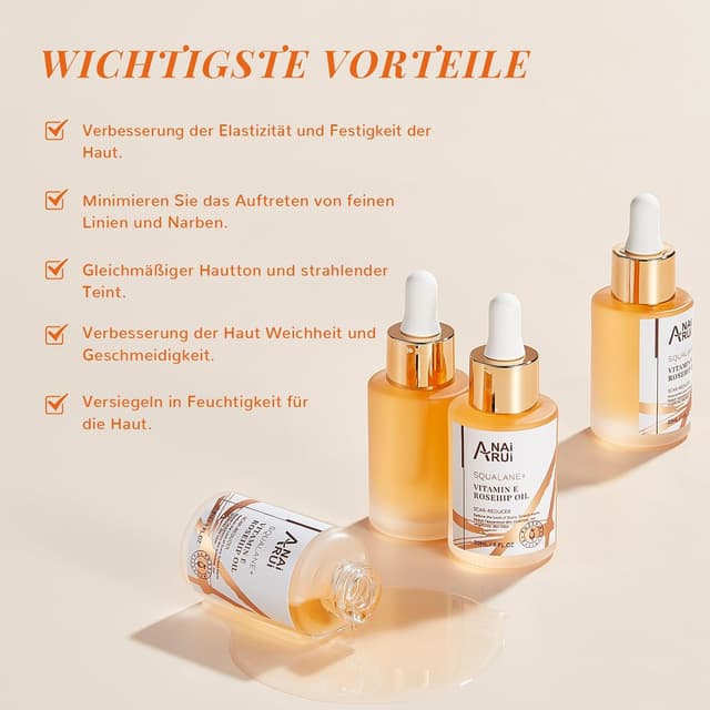 Detalle 2 de Hagebuttenöl Bio 30 ml für Gesicht