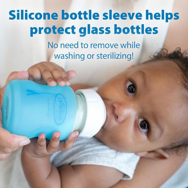 Thumbnail 4 de Dr. Brown's Natural Flow Anti-Colic Options+ Wide-Neck Glass Baby Bottles 9 oz/270 mL 3 Pack