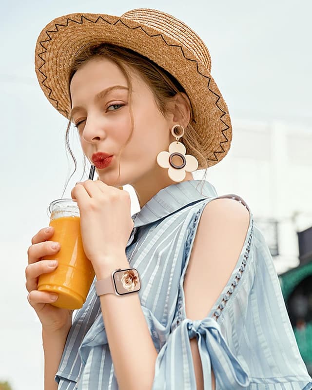 Detalle de Cinturini Yoohoo in silicone compatibili con Apple Watch 44mm/40mm/46mm/45mm/42mm/41mm/38mm/49mm