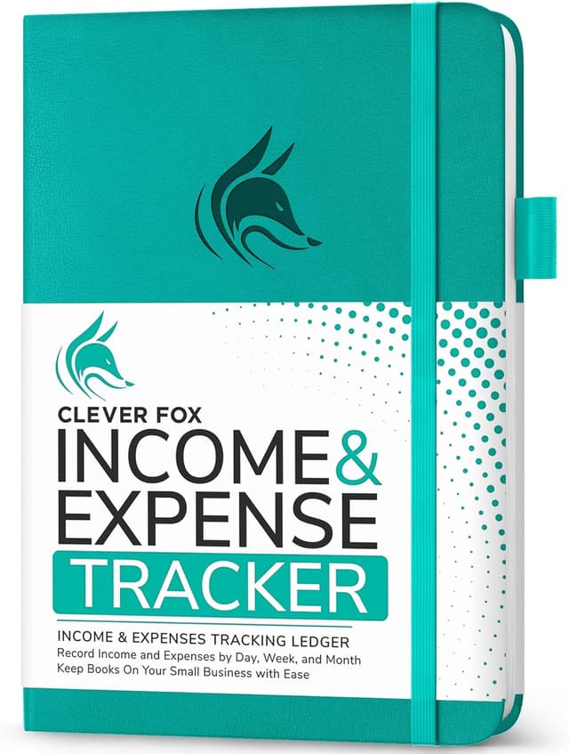 Thumbnail 6 de Clever Fox Income & Expense Tracker Large A4 Ledger Book (2-Year, Black) – Accounting & bookkeeping record notebook