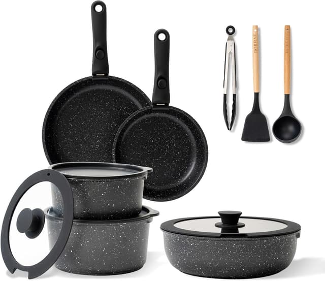 Detalle de Set pentole antiaderente BOREINE 14 pezzi