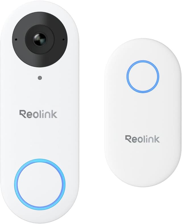 Detalle de Reolink Videocitofono PoE cablato 5MP con Chime, audio bidirezionale e vista diagonale 180° (bianco)