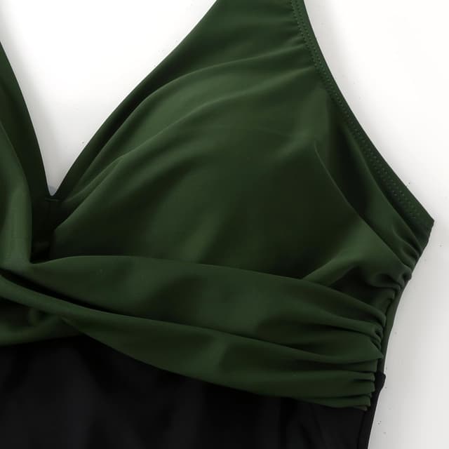 Thumbnail 5 de LA ORCHID Einteiliger Badeanzug Push-Up V-Ausschnitt