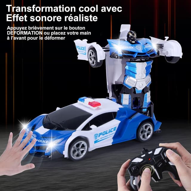 Detalle de Yellcetoy Transform Jouets voiture RC 2 en 1