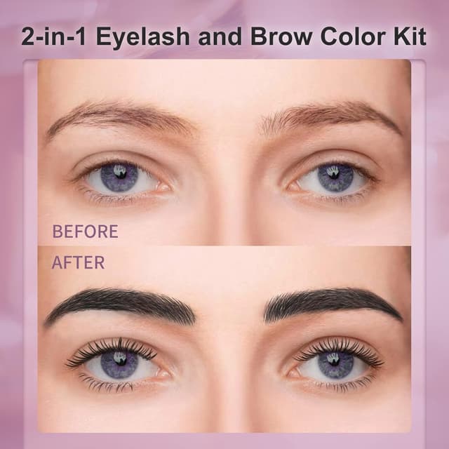 Detalle 2 de Eyelash & Eyebrow Color Kit (Black) — 2-in-1 Lash & Brow Coloring Set for Natural-Looking Results