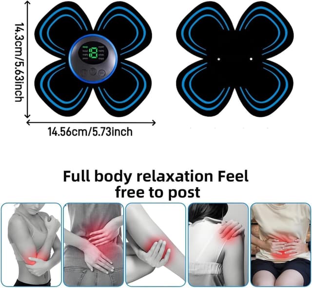 Detalle 2 de Électrostimulateur musculaire professionnel TENS/EMS avec fonction massage (roulements d’électrodes)