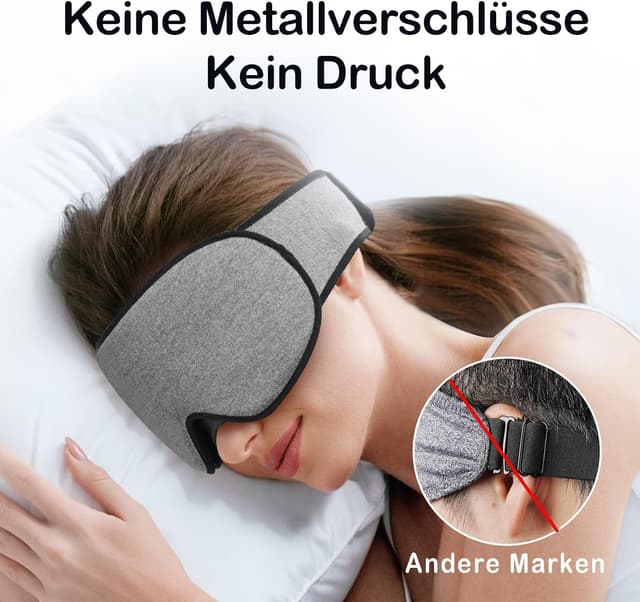 Detalle 2 de INNELO Schlafmaske für Seitenschläfer 15°