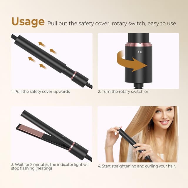 Thumbnail 5 de Mini Glätteisen 2‑in‑1 200°C für Reise