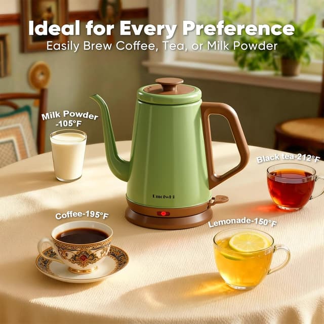 Detalle de DmofwHi Gooseneck Kettle 1.0L 🍵