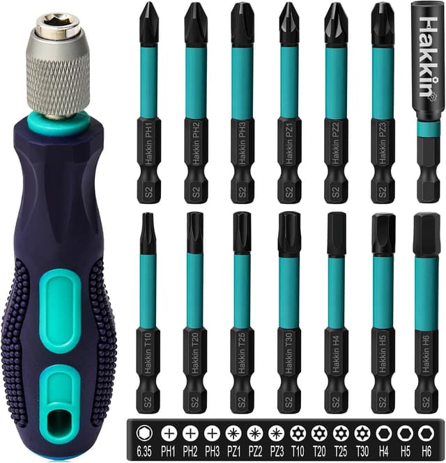 Detalle de Hakkin Torx Bits Set T10 bis T30 15-tlg